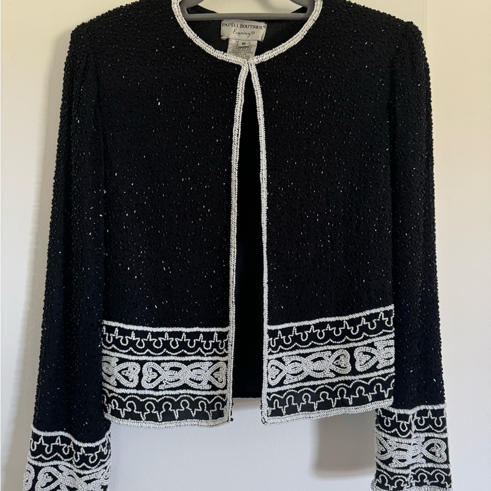 Elegant Black & White Women's Jacket